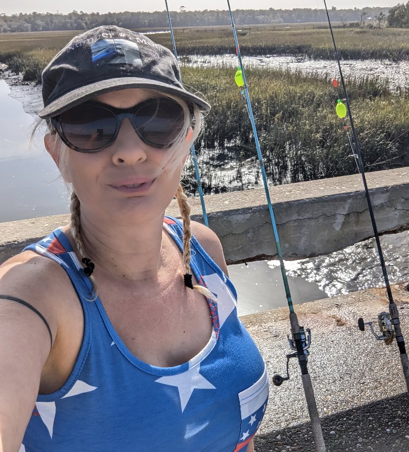 Michelle Yochum fishing in South Georgia